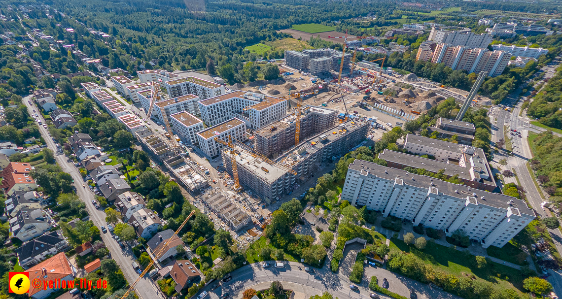 02.09.2023 - eine neue Baugrube auf dem Alexisquartier in Neuperlach